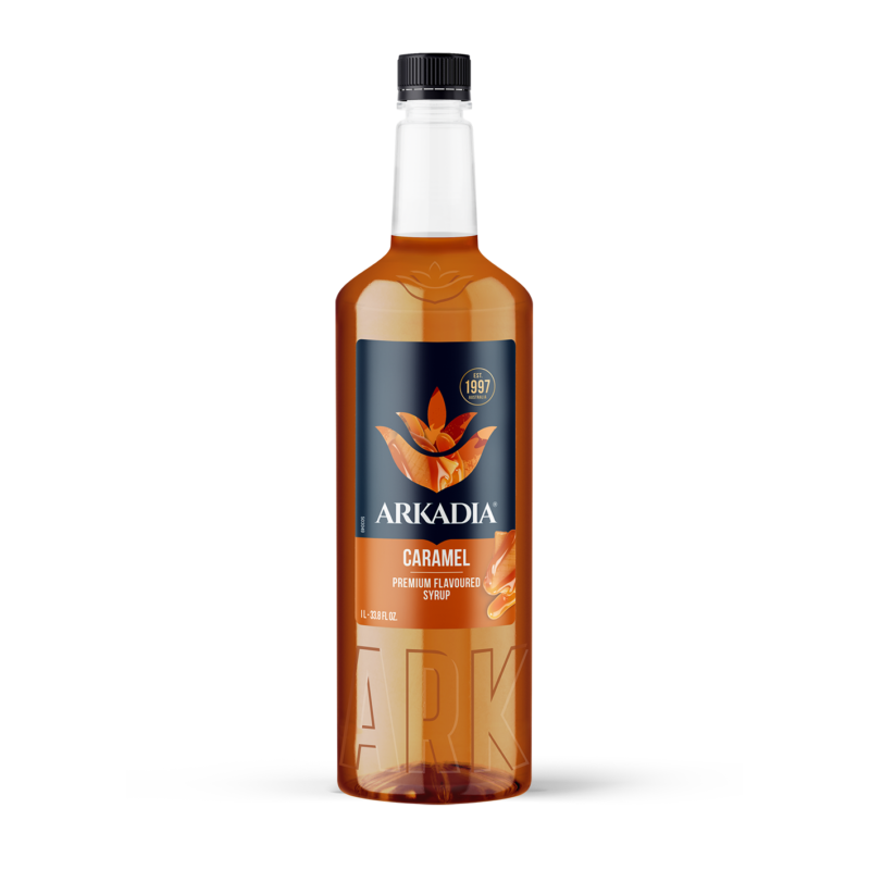 Premium Syrup | Caramel 1L Bottle | ARKADIA