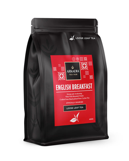 Tea English Breakfast Loose Leaf | 400g Refill Pouch | ARKADIA