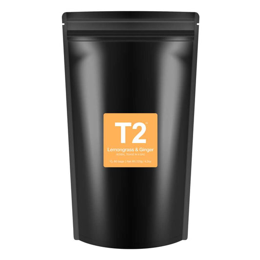 T2 - Lemongrass and Ginger 60's Teabag Refill Pouch