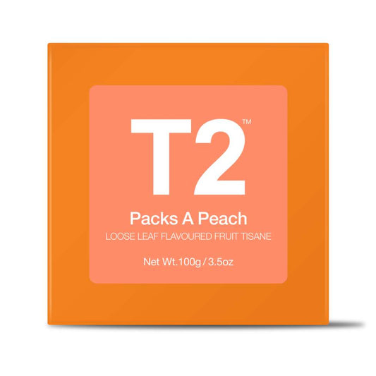 T2 - Packs A Peach 100g Loose Leaf Box