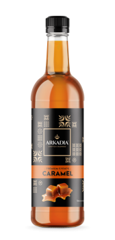 Premium Syrup | Caramel 750ml Bottle | ARKADIA