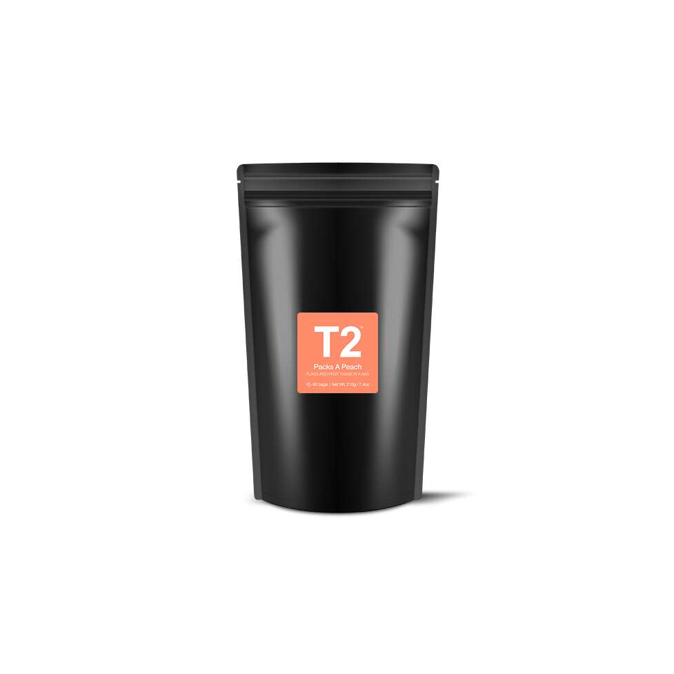 T2 - Packs A Peach 60's Teabag Refill Pouch