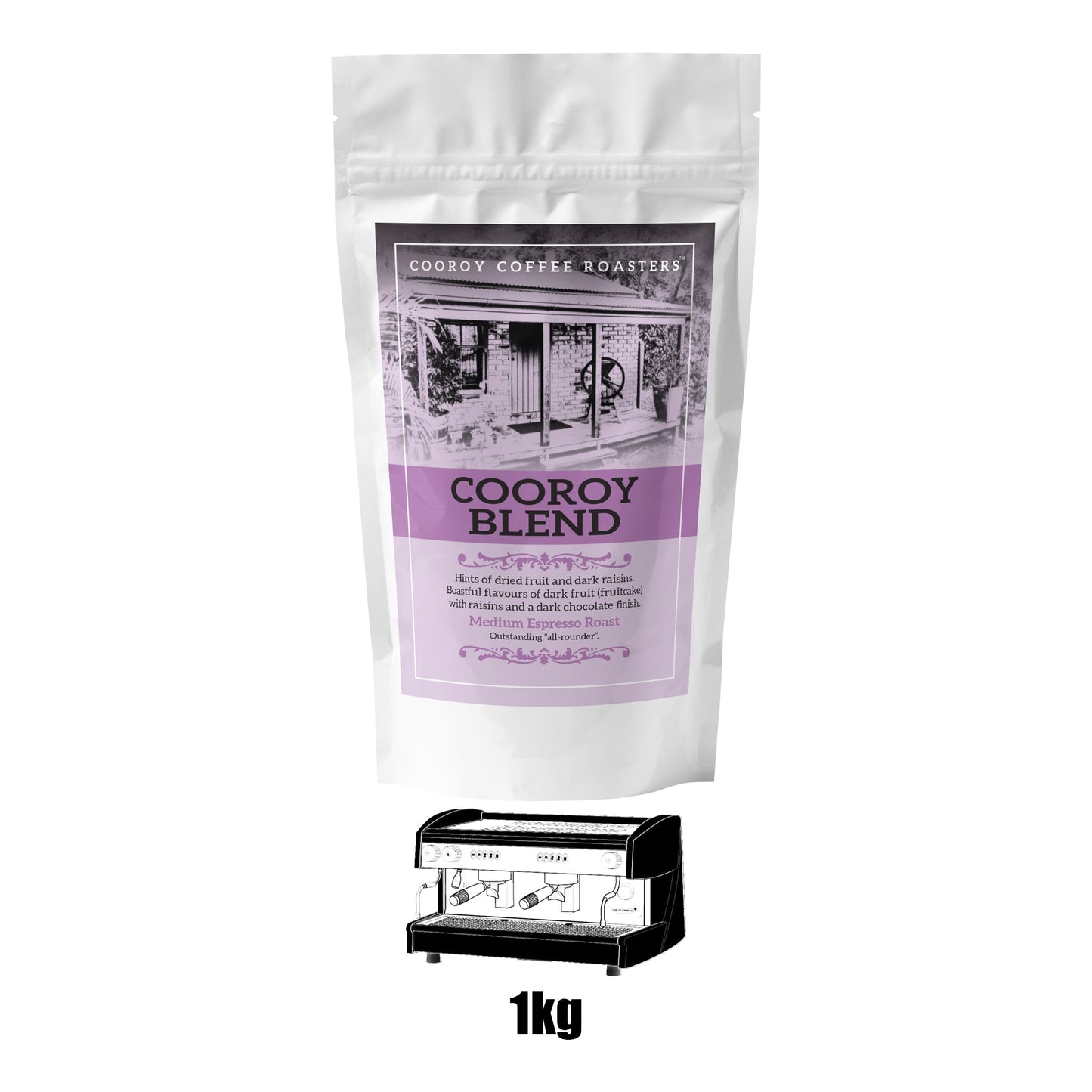 1kg Commercial COOROY BLEND | 1.5 Resealable KRAFT Pouch (VC)
