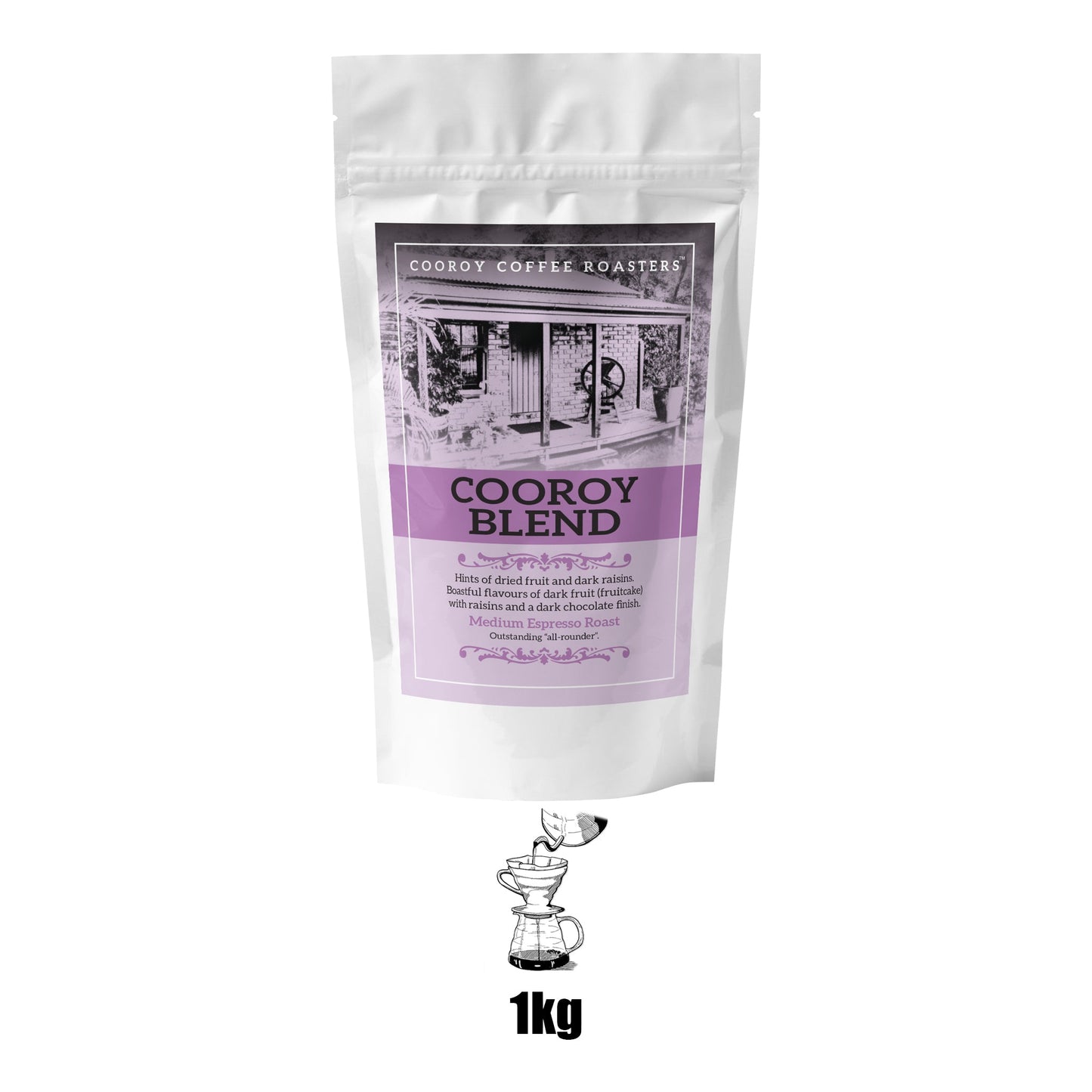 1kg Filter/Cold Brew COOROY BLEND | 3.0 Resealable Pouch (VC)