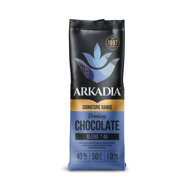 Drinking Chocolate 40% Cocoa | 1kg Foil Bag | ARKADIA