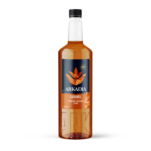 Premium Syrup | Caramel 1L Bottle | ARKADIA