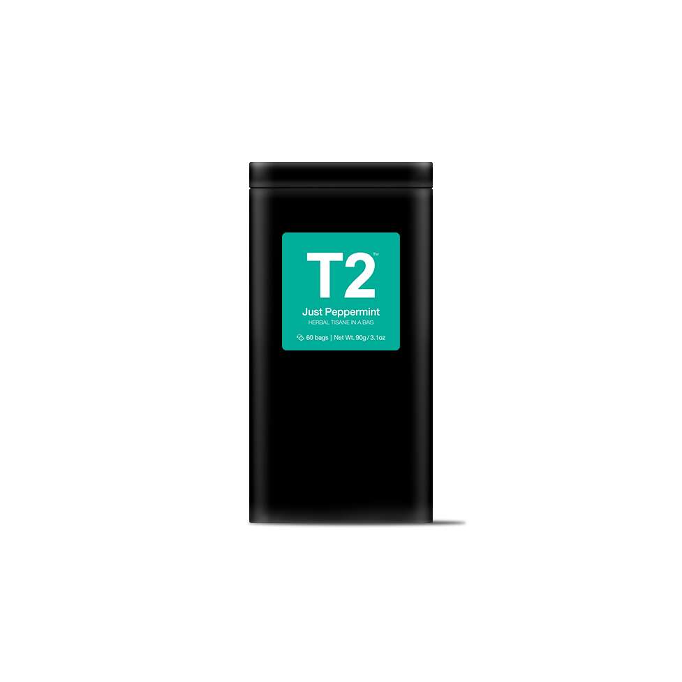 T2 CAFE TIN JUST PEPPERMINT | TEABAG 60s