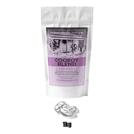 1kg COOROY BLEND Beans | Resealable Pouch (VC)