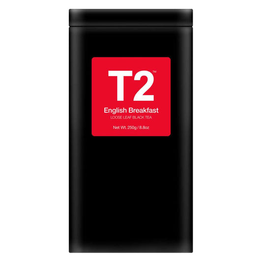 T2 CAFE TIN ENGLISH BREAKFAST | LOOSE LEAF 250g