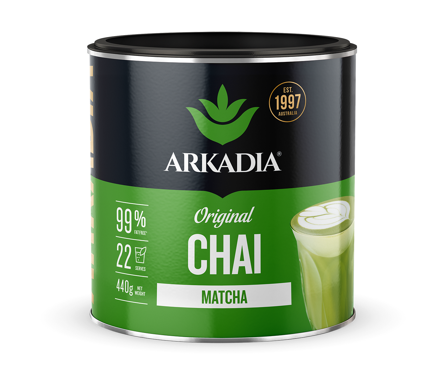Matcha Chai Latte | 440g Tub | ARKADIA