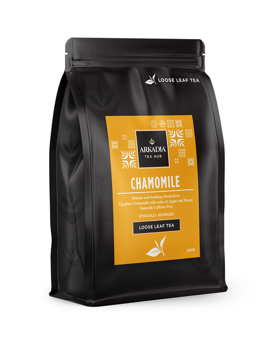 Tea Chamomile Infusion Loose Leaf | 200g Refill Pouch | ARKADIA