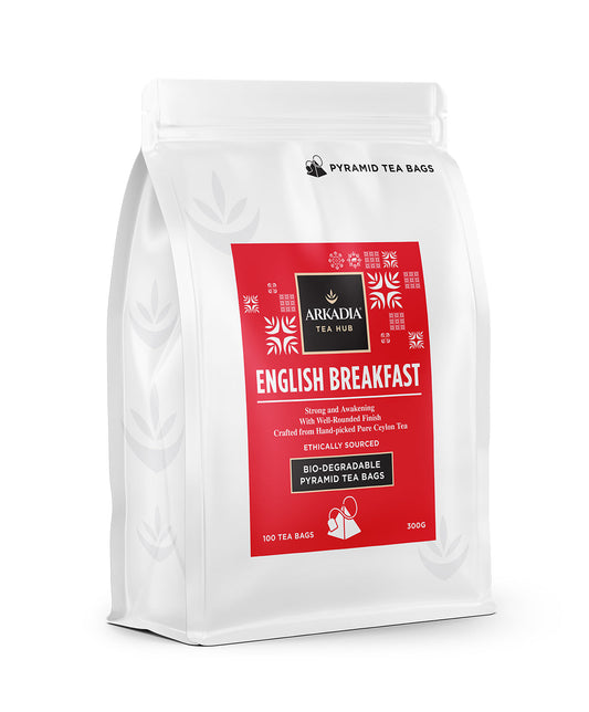 Tea English Breakfast Pyramid Bag |100pcs Refill Pouch | ARKADIA