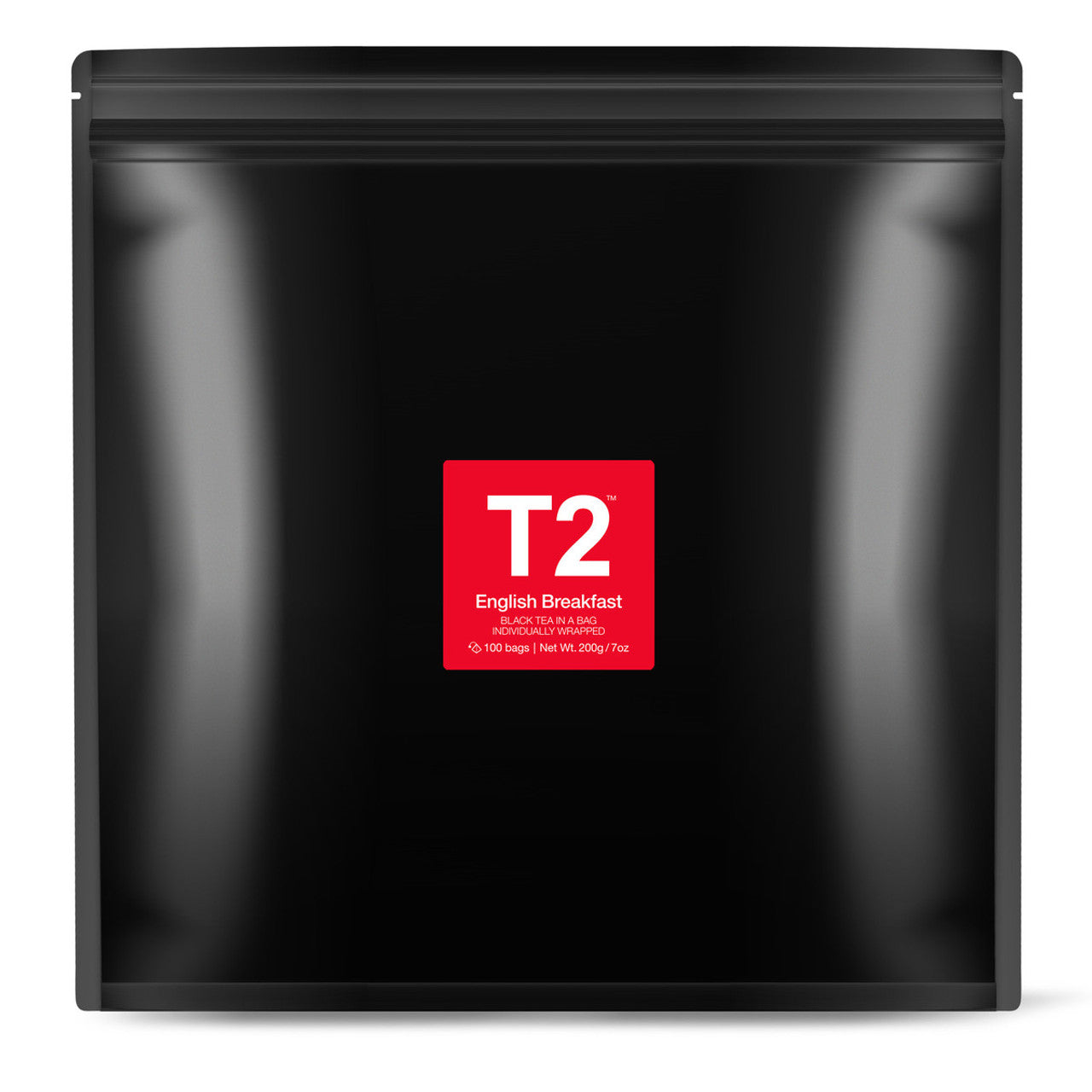 T2 FOIL INDIVIDUALLY WRAPPED ENGLISH BREAKFAST | TEABAG 100s