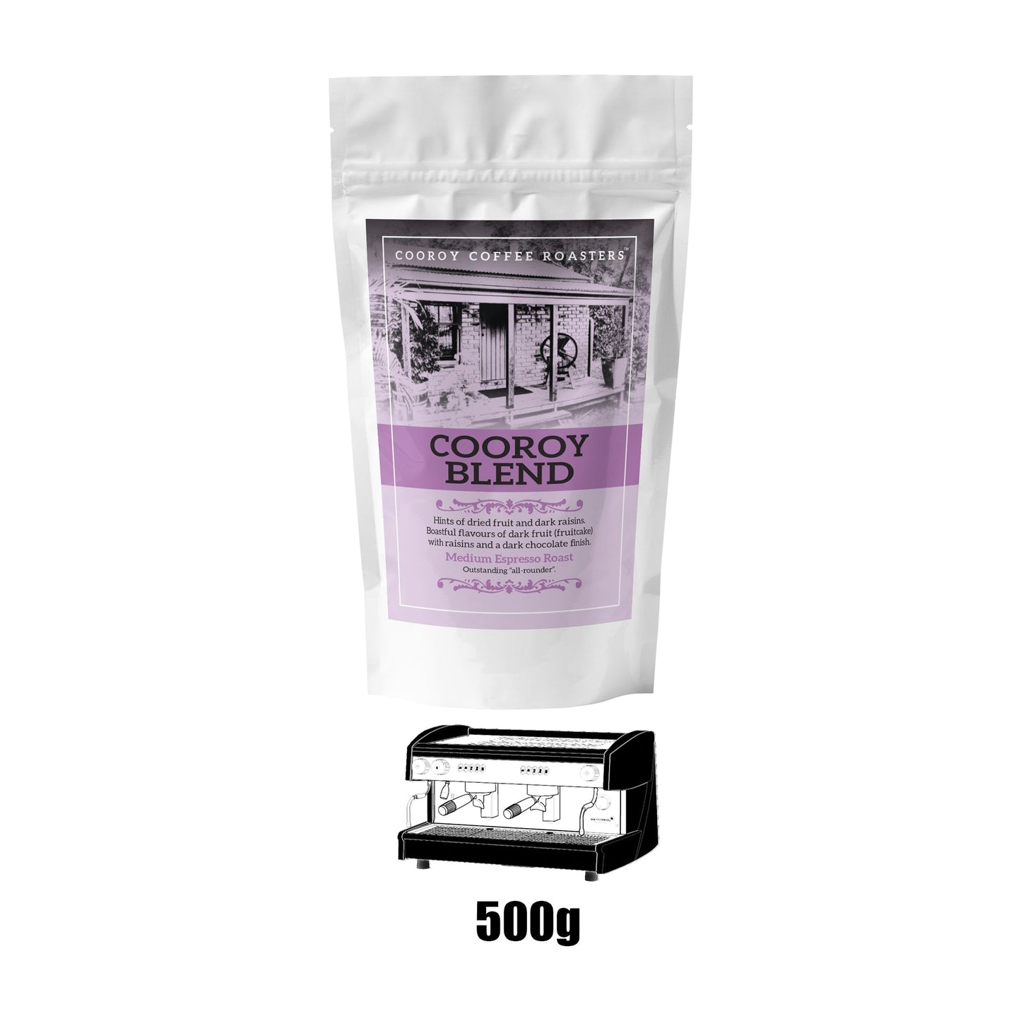 500g Commercial COOROY BLEND | 1.5 Resealable White Pouch (VC)