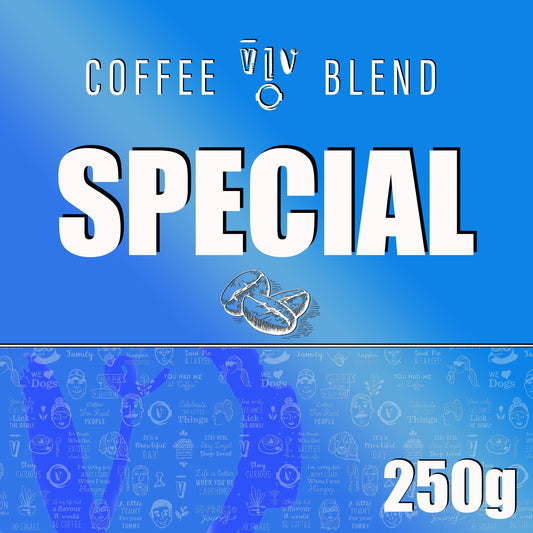 250g SPECIAL Beans | Resealable White Pouch (VC) Whole Bean