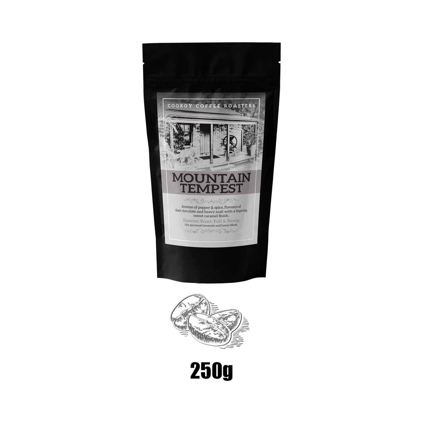 250g  Mt TEMPEST Beans | Resealable Pouch (VC)