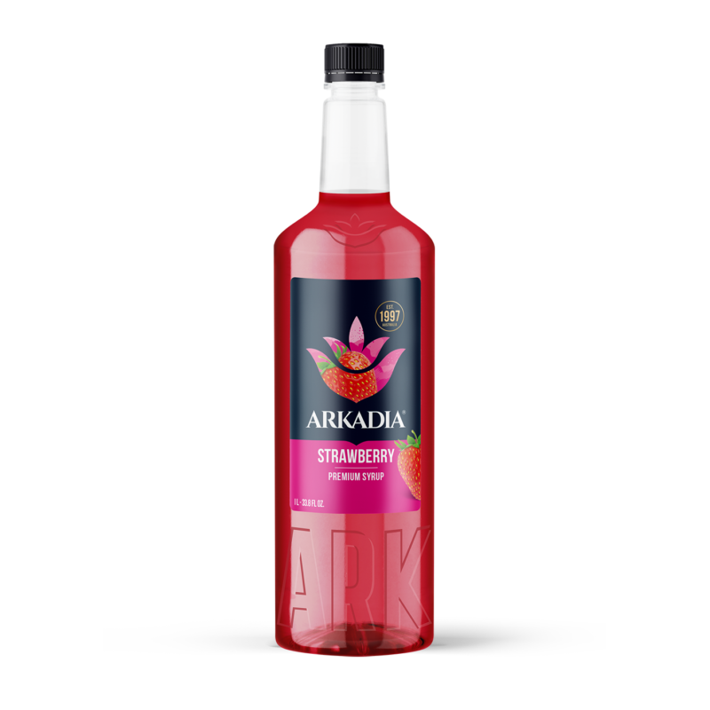 Premium Syrup | Strawberry 1L Bottle | ARKADIA
