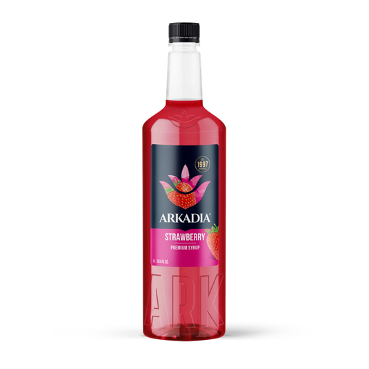 Premium Syrup | Strawberry 1L Bottle | ARKADIA