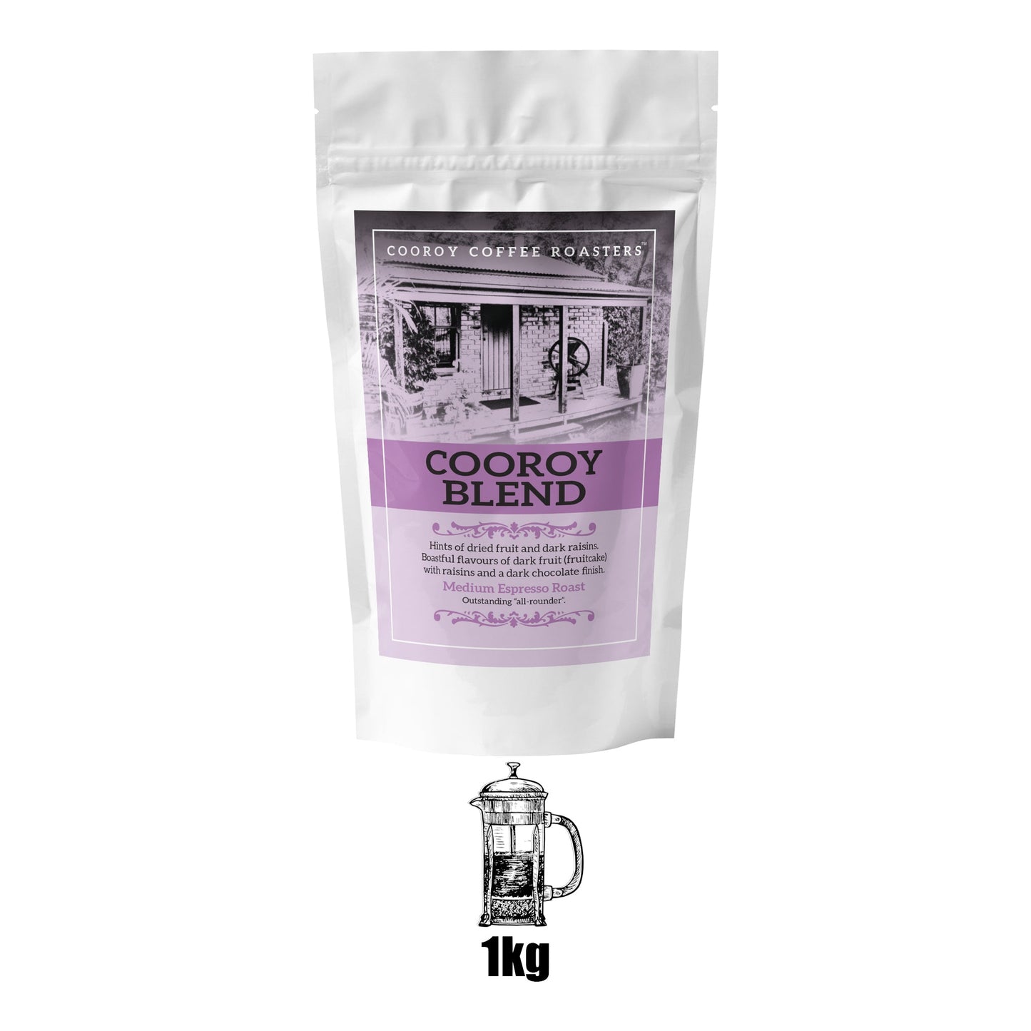 1kg Plunger COOROY BLEND | 3.4 Resealable Pouch (VC)