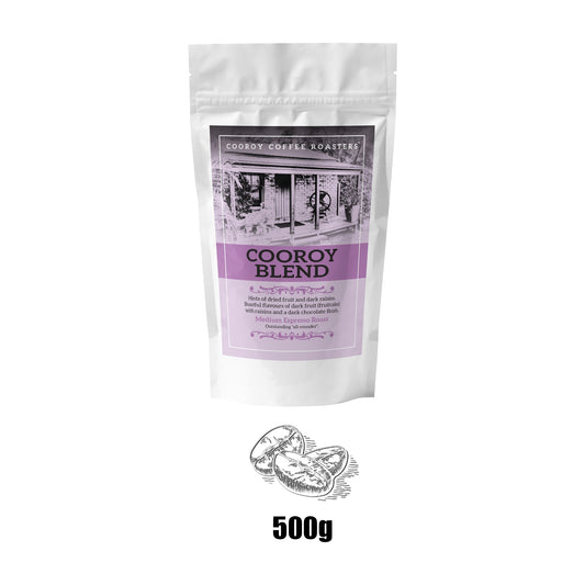 500g COOROY BLEND Beans | Resealable Pouch (VC)