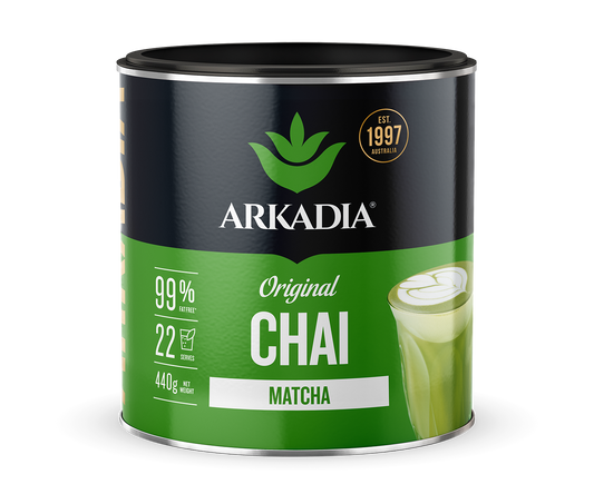 Arkadia Matcha Chai Latte | 440g Tub