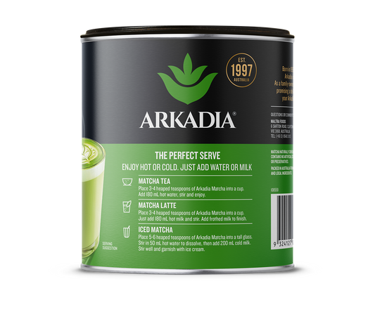 Arkadia Matcha Chai Latte | 440g Tub