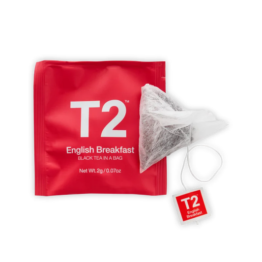 T2 FOIL INDIVIDUALLY WRAPPED ENGLISH BREAKFAST | TEABAG 100s