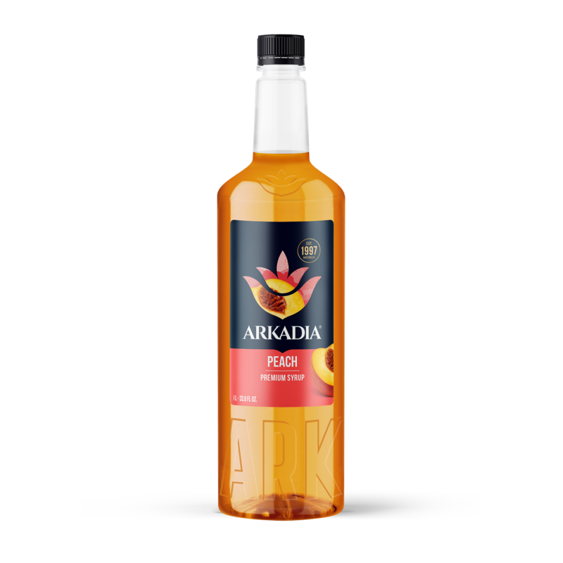 Premium Syrup | Peach 1L Bottle | ARKADIA