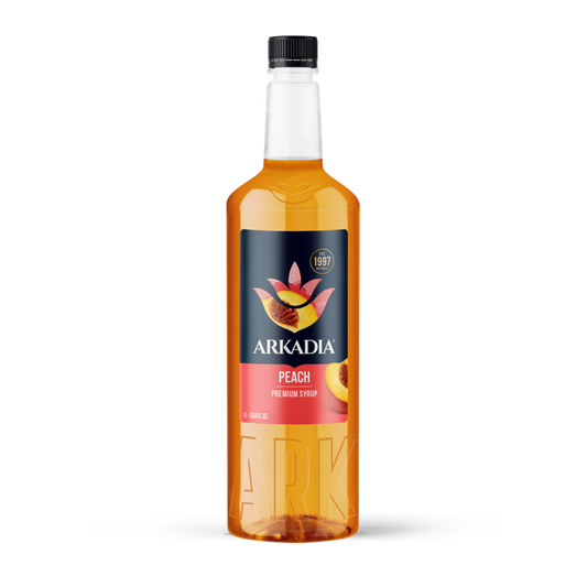Premium Syrup | Peach 1L Bottle | ARKADIA