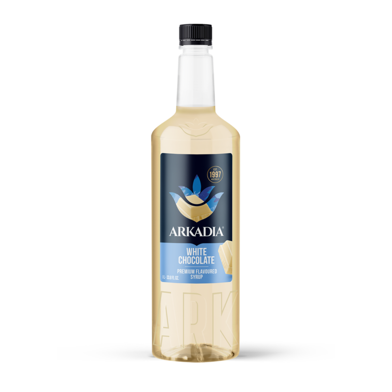 Premium Syrup | White Chocolate 1L Bottle | ARKADIA