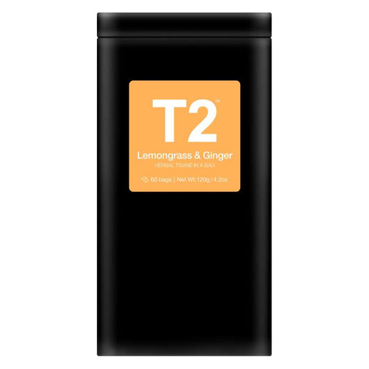 T2 CAFE TIN LEMONGRASS & GINGER | TEABAGS 60s