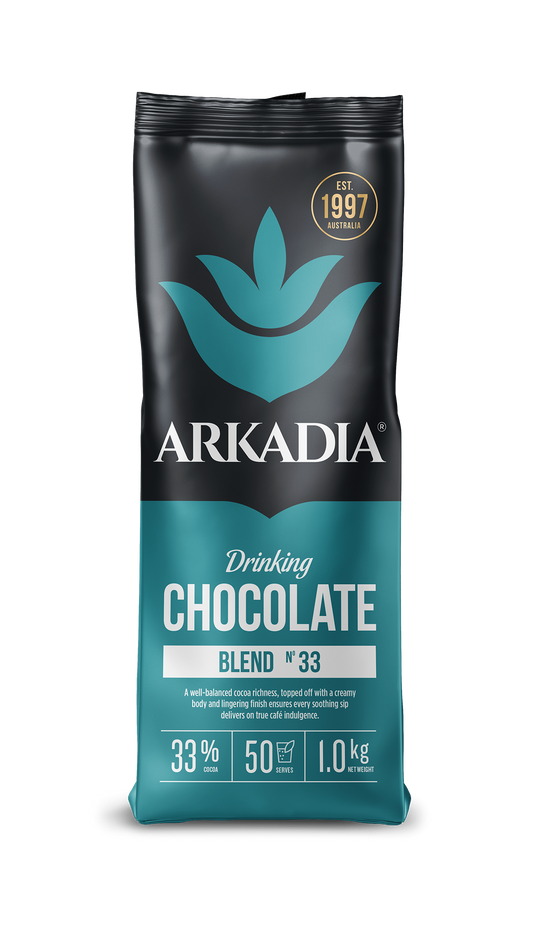 Drinking Chocolate 33% Cocoa | 1kg Foil Bag | ARKADIA