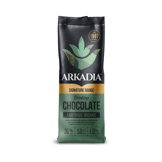 Drinking Chocolate 36% Fairtrade Organic | 1kg Foil Bag | ARKADIA