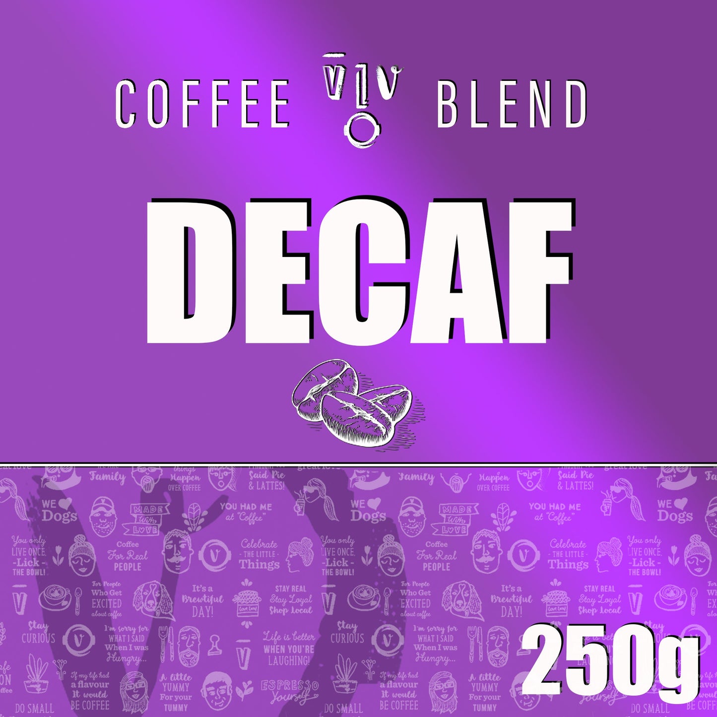 250g DECAF Beans | Resealable KRAFT Pouch (VC) 4.7 – Home Espresso