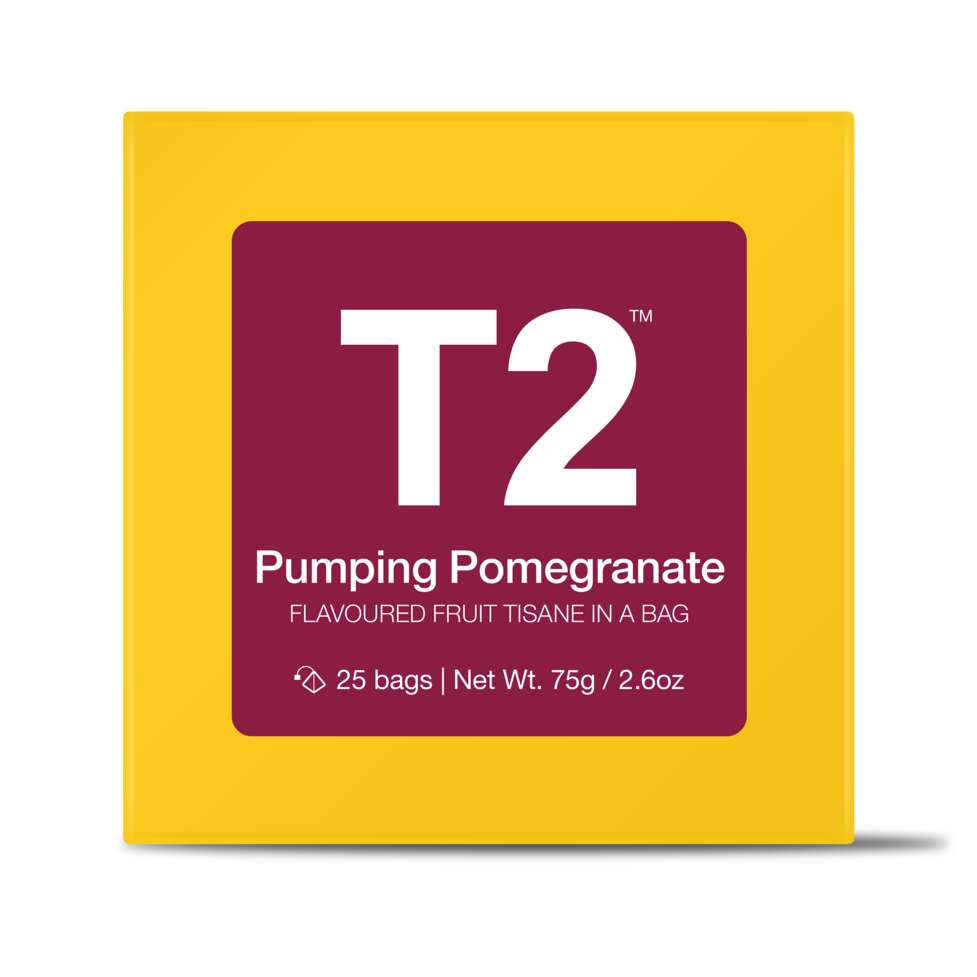 T2 - Pumping Pomegranate 25's Teabag Box