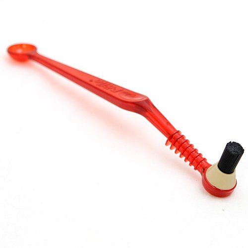 Pallo Coffee Tool Brush - Cherry Red