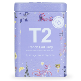 T2 - French Earl Grey 25's Teabag Icon Tin