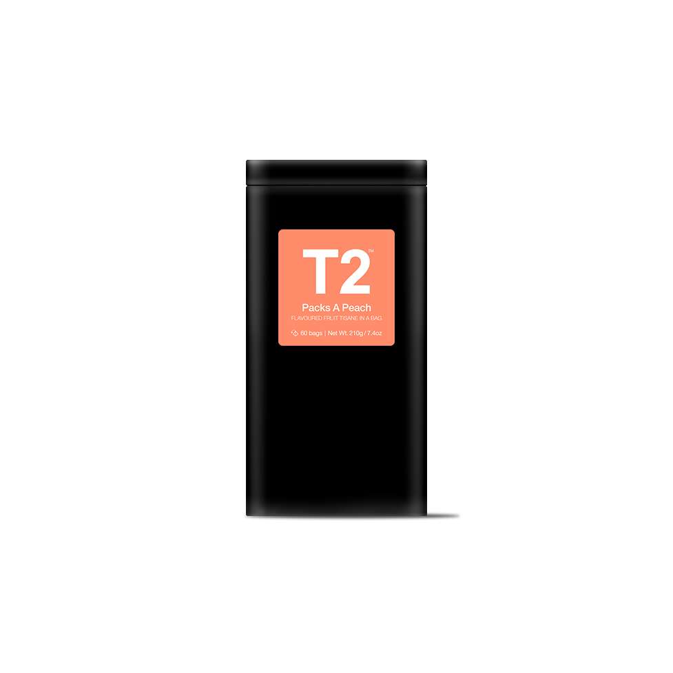 T2 - Packs A Peach 60's Teabag Tin