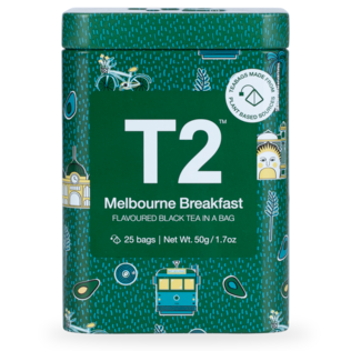 T2 - Melbourne Breakfast 25's Teabag Icon Tin